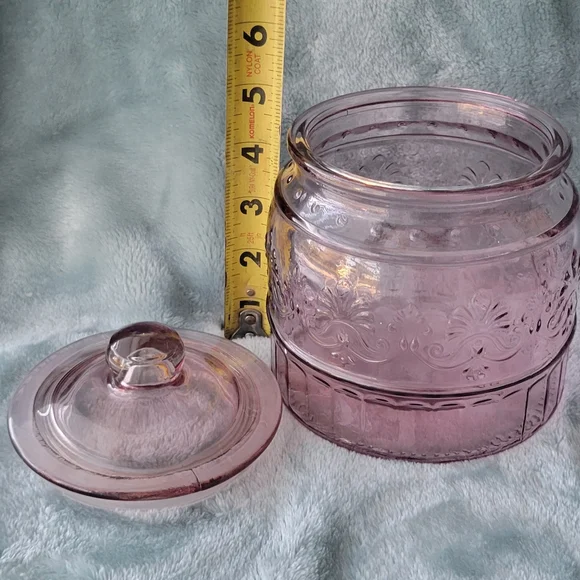 The Pioneer Woman Pink Glass Canister Set with Lids - Picture 6 of 8